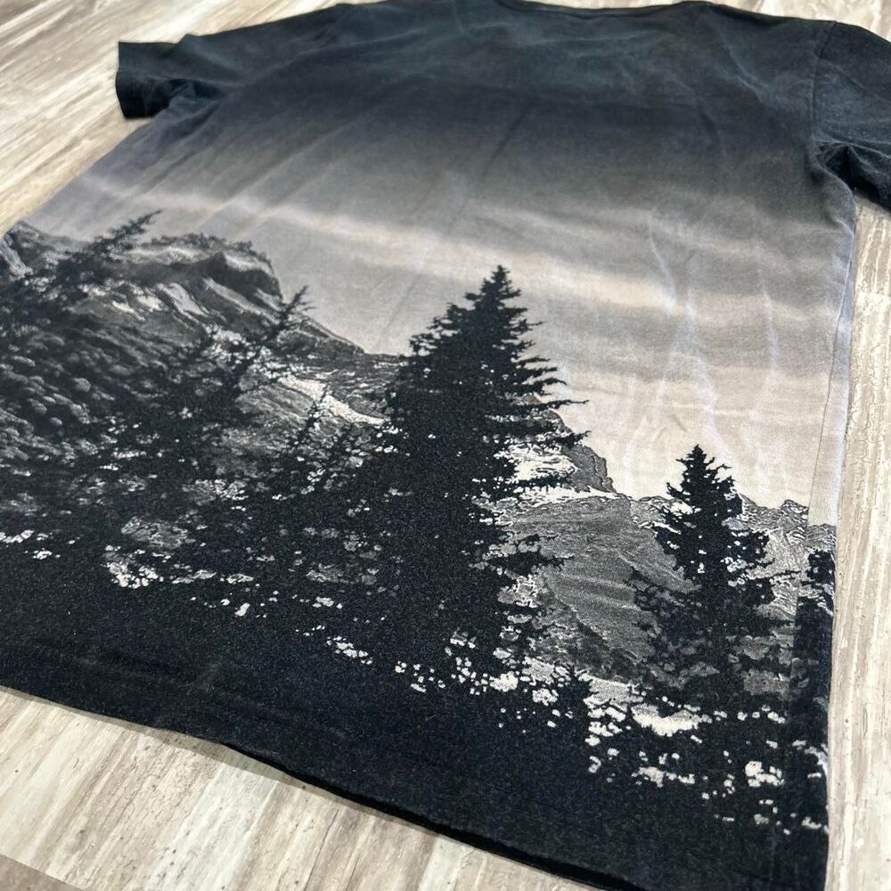 Hollister Men's black y2k gorpcore surf skater ombre LA graphic tee - Picture 7 of 7